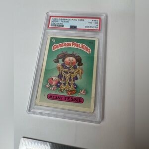 1985 Garbage Pail Kids Sticker Messy Tessie 45b PSA Vg Ex 4